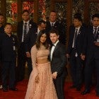 Nick Jonas and Priyanka Chopra seen arriving at the continued wedding celebrations of Nita Ambani, daughter of Mukesh Ambani.