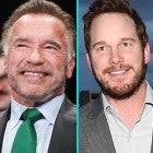 Arnold Schwarzenegger and Chris Pratt