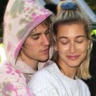 Justin Bieber and Hailey Baldwin with Pattie Mallette (inset)