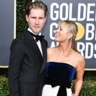 Karl Cook and Kaley Cuoco at the 2019 Golden Globes