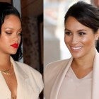 Meghan Markle and Rihanna in beige 1280