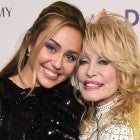 Miley Cyrus and Dolly Parton at musicares party