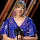 Taylor Swift accepts an award at the 2019 iHeartRadio Music Awards