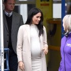 Meghan Markle in beige monochrome outfit