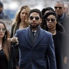 Jussie Smollett arrives at the Leighton Criminal Courthouse on March 14, 2019 in Chicago, Illinois. Smollett stands accused of arranging a homophobic, racist attack against himself in an attempt to raise his profile because he was dissatisfied with his salary on the Fox television drama 'Empire.' 