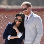 Meghan Markle and Prince Harry at secondary school in Morocco