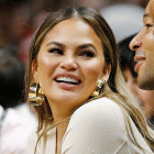 Chrissy Teigen at Miami Heat game