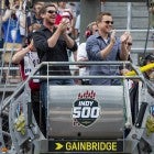 christian bale and matt damon at indy 500