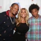 Kevin Hunter, wife Wendy Williams and son Kevin Hunter Jr pose at a celebration for The Hunter Foundation Charity that helps fund programs for families and youth communities in need of help and guidance at Planet Hollywood Times Square on July 11, 2017 in New York City.