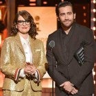 Tina Fey and Jake Gyllenhaal present at the 2019 Tony Awards in New York on June 9.