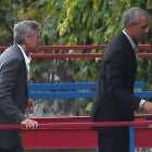 George Clooney and Barack Obama