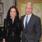 Gloria Vanderbilt and Anderson Cooper attend the launch party for "The World Of Gloria Vanderbilt" at the Ralph Lauren Women's Boutique on November 4, 2010 in New York City