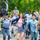 Melissa Barrera In The Heights Set