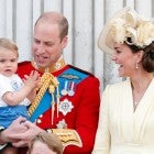 Prince Louis, Prince William and Kate middleton at trooping the colour 2019