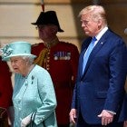 Queen Elizabeth and Donald Trump
