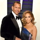 Alex Rodriguez and Jennifer Lopez at the 2019 Vanity Fair Oscar Party 