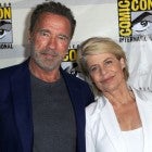 Arnold Schwarzenegger and Linda Hamilton at 2019 Comic-Con San Diego