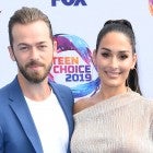 Artem Chigvintsev and Nikki Bella at Teen Choice Awards 2019 