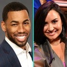 Mike Johnson and Demi Lovato (inset)