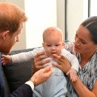 Prince Harry, Duke of Sussex, Meghan, Duchess of Sussex and their baby son Archie Mountbatten-Windsor meet Archbishop Desmond Tutu and his daughter Thandeka Tutu-Gxashe at the Desmond & Leah Tutu Legacy Foundation during their royal tour of South Africa on September 25, 2019 in Cape Town, South Africa. 