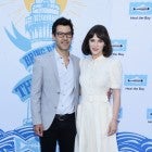 Zooey Deschanel and producer Jacob Pechenik arrive at the 2018 Heal The Bay's Bring Back The Beach Awards Gala at The Jonathan Club on May 17, 2018 in Santa Monica, California. 