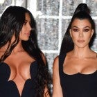 Kim Kardashian and Kourtney Kardashian
