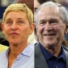Ellen DeGeneres and George W. Bush