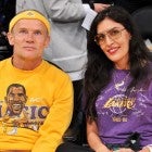 Flea and Melody at Lakers game