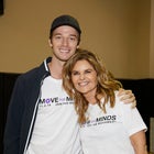 Patrick Schwarzenegger and Maria Shriver at move for minds 2019