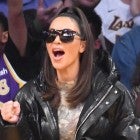 kim kardashian at lakers game