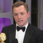 Golden Globes 2020: Taron Egerton Reacts to 'Rocketman' Win (Exclusive)