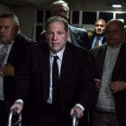 Harvey Weinstein leaves the courtroom in New York City criminal court on January 6, 2020 in New York City.