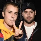 Justin Bieber and Scooter Braun