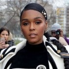 Janelle Monae at the Balmain show as part of the Paris Fashion Week