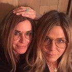 Jennifer Aniston and Courteney Cox Go From 'Friends' to Twins on Jen's 51st Birthday  