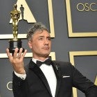 taika Waititi, winner of the Adapted Screenplay award for "Jojo Rabbit," poses in the press room during the 92nd Annual Academy Awards