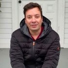 Jimmy Fallon films at home