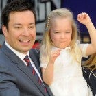 Jimmy Fallon, Nancy Juvonen and their daughters.