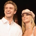 Britney Spears and Justin Timberlake at the premiere of Crossroads