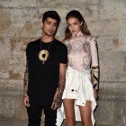 Zayn Malik and Gigi Hadid at the Givenchy show during Paris Fashion Week 2016