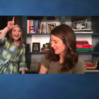 Tina Fey and Penelope on 'Late Night'