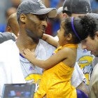 Vanessa Bryant and Kobe Bryant at 2009 Lakers Championship