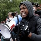 john boyega at london protest