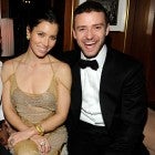 jessica biel and justin timberlake at the 2011 Vanity Fair Oscar Party