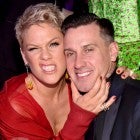 pink and carey hart at 2017 grammy party