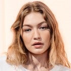 Gigi Hadid backstage ahead of the Alberta Ferretti show during Milan Fashion Week 