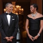 The obamas in london in 2011