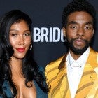 Taylor Simone Ledward and Chadwick Boseman attend the "21 Bridges" New York Screening at AMC Lincoln Square Theater on November 19, 2019 in New York City. 