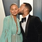 Chrissy Teigen and John Legend at the 2020 Vanity Fair Oscar Party