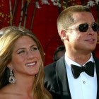 Jennifer Aniston and Brad Pitt at the 56th Annual Primetime Emmy Awards